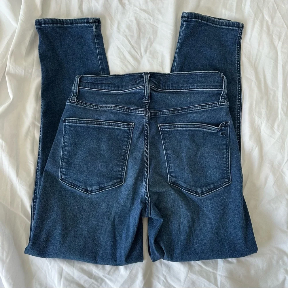 Madewell Mid-Rise Stovepipe Jeans – Size 27, Dark Wash - Picture 7 of 13